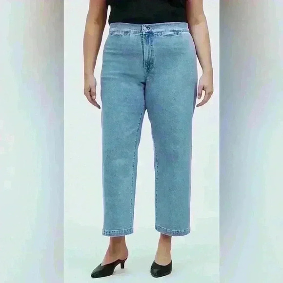 MADEWELL The Emmett Wide-Leg Crop Jean: Welt Pocket Edition in Kieran Wash - Picture 2 of 16